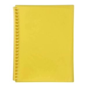 Marbig Refillable Display Book A4 (Translucent) (Yellow)
