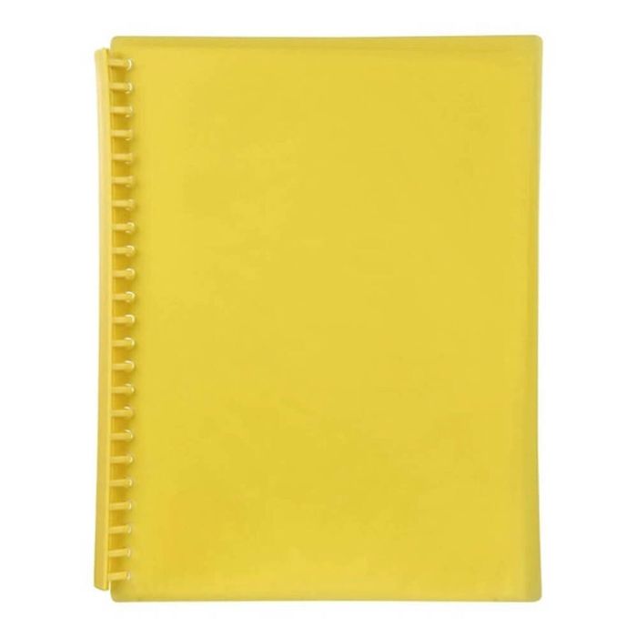 Marbig Refillable Display Book A4 (Translucent) (Yellow)