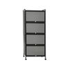 Costway 5-Tier Rolling Storage Stand Kitchen Cabinet w/Flip Door