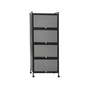 Costway 5-Tier Rolling Storage Stand Kitchen Cabinet w/Flip Door