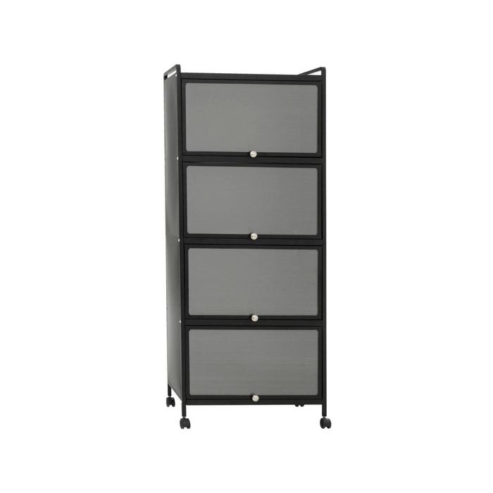 Costway 5-Tier Rolling Storage Stand Kitchen Cabinet w/Flip Door