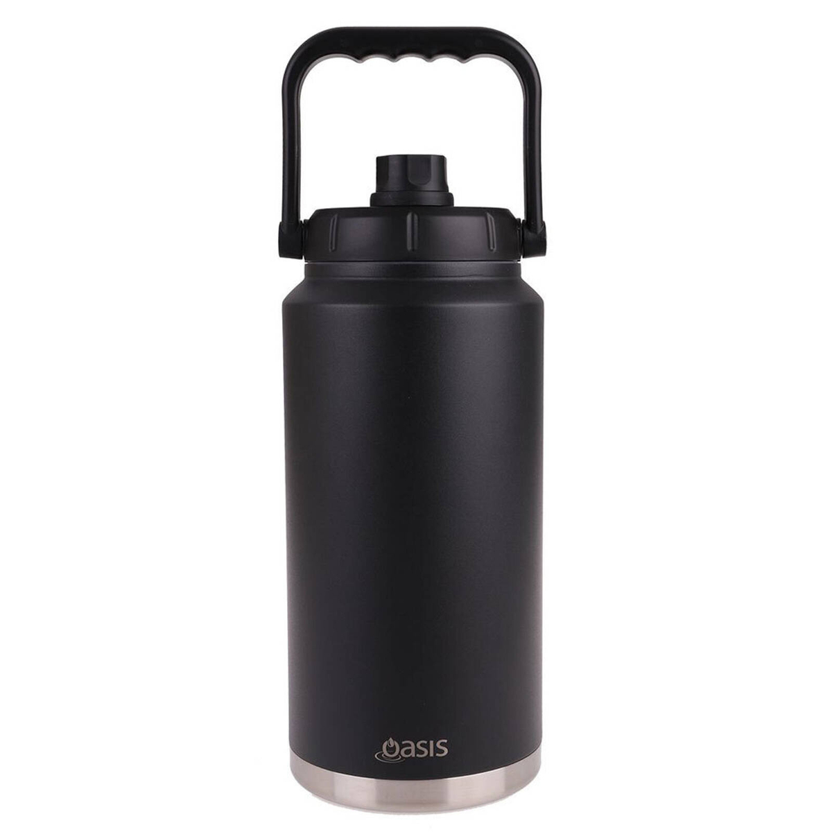 Oasis 3.8L Insulated Mini Jug Stainless Steel w/ Carry Handle - Black ...