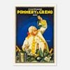 Galrie Vintage Champagne Pommery and Greno Reims Advertising Poster for Home Decor, Poster Only, A3 30 x 42cm (12 x 16inch)