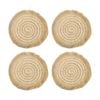 4pk Lvd Panama Corn Husk/sea Grass Decorative Kitchen Placemat 30x30cm Natural