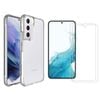 Icoverlover For Samsung Galaxy S22 Clear Case + 2 Glass Screen Guards