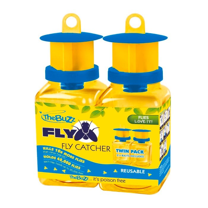 The Buzz Fly Trap Bottle With Bait - 2 Pack