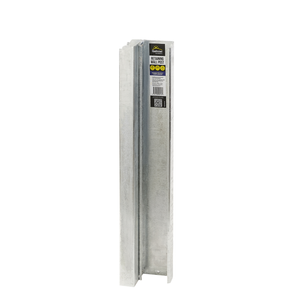 Galintel Outdoors 75 x 750mm Hot-Dip Galvanised Retaining Wall 90° Corner Post