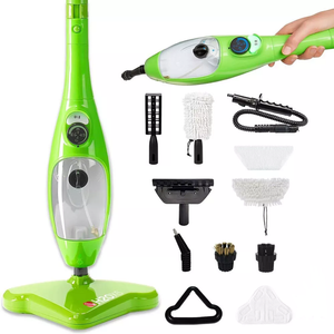Provecta 1300W 12-in-1 Steam Mop Cleaner With Accessories & Mop Pad 400ml Tank Green