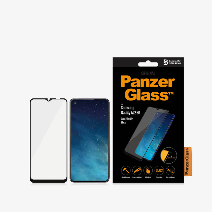 PanzerGlass Screen Protector For Samsung Galaxy A22 5G - Black