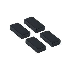 Everhang 25.5 x 12.5mm Black Rare Earth Block Magnet - Pack of 4