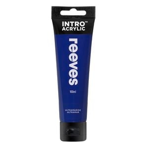 Reeves Intro 100ml Ultramarine Acrylic Paint