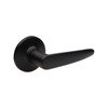 Lane Black Matte Avalon Dummy Lever Set On Round Rosette