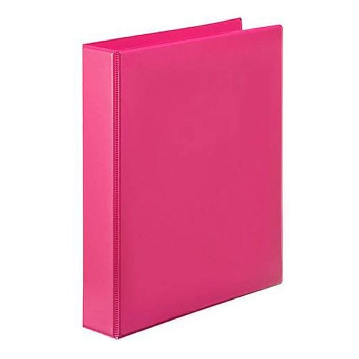 Marbig Clearview A4 2D-Ring Insert Binder 25mm (Pink)