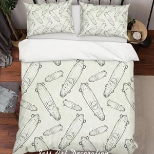 3D Skateboard Skate Quilt Cover Set Bedding Set Pillowcases 70