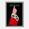 Galrie Vintage Rolex Advertising Art Print by Renem for Elegant Home Decor, Black Frame, A3 30 x 42cm (12 x 16inch)