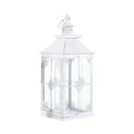 Maine & Crawford Badalh 41x16cm Lantern Candle Holder Large - White