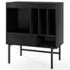 Costway Large Record Player Stand Vinyl Storage Cabinet Turntable Black
