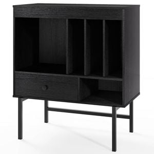 Costway Large Record Player Stand Vinyl Storage Cabinet Turntable Black