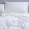 Canningvale Vintage Softwash Size Super King 100% Cotton Sheet Set White