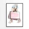 Luxury Pink Heels Fashion Print 100% Australian Made 60x90cm (Poster)