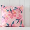 Rayell Indoor Square Cushion Blooming Bounty Pink 45x45cm
