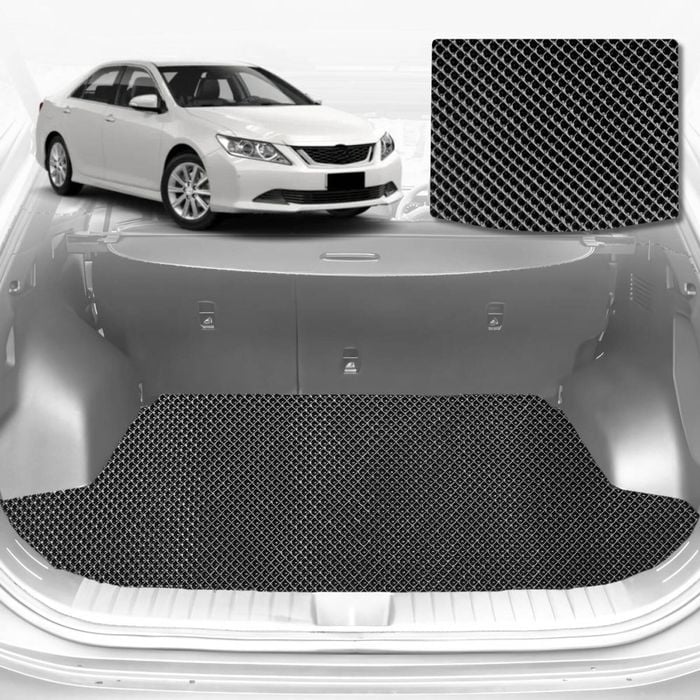 6D Diamond Car Boot Mat for Toyota Aurion (XV50)2012-2017-Sedan-Cargo Mat-Black-Outback GT