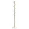 Furb Coat Rack Steel Clothes Stand Tree Portable Hanger Hat Garment Hook Gold