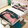 3D Pink Sky Tree 101 Bed Pillowcases Quilt King Size