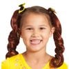 The Wiggles Yellow Wig Pigtails with Bows, CHILD