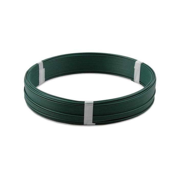 Jack 1.57mm x 50m 1kg Green PVC Coated Tie Wire