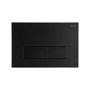 Zumi Slim Square Stainless Steel Matt Black Flush Plate