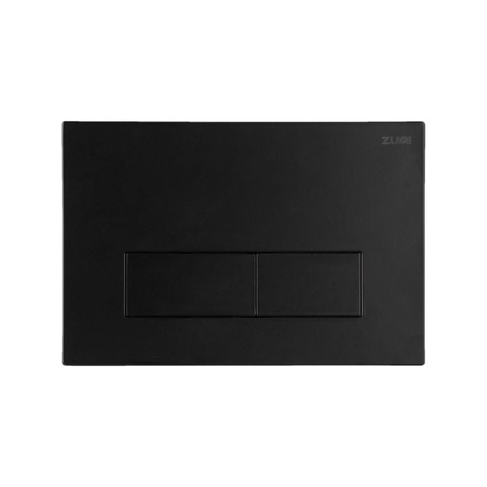 Zumi Slim Square Stainless Steel Matt Black Flush Plate