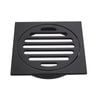 Kinetic 100mm Matte Black Square Floor Grate