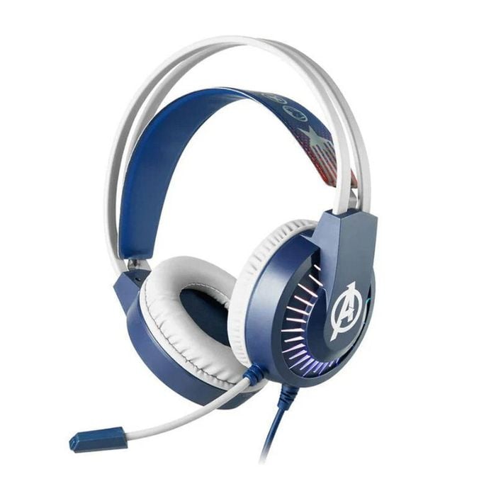 Marvel Avengers Gaming Headset Mic RGB AUX 3.5mm For PC PS4 PS5 Xbox Mobile 2m Cable