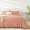 LINENOVA 2000TC Bamboo Blend Quilt Cover Set - Double,Dusty pink