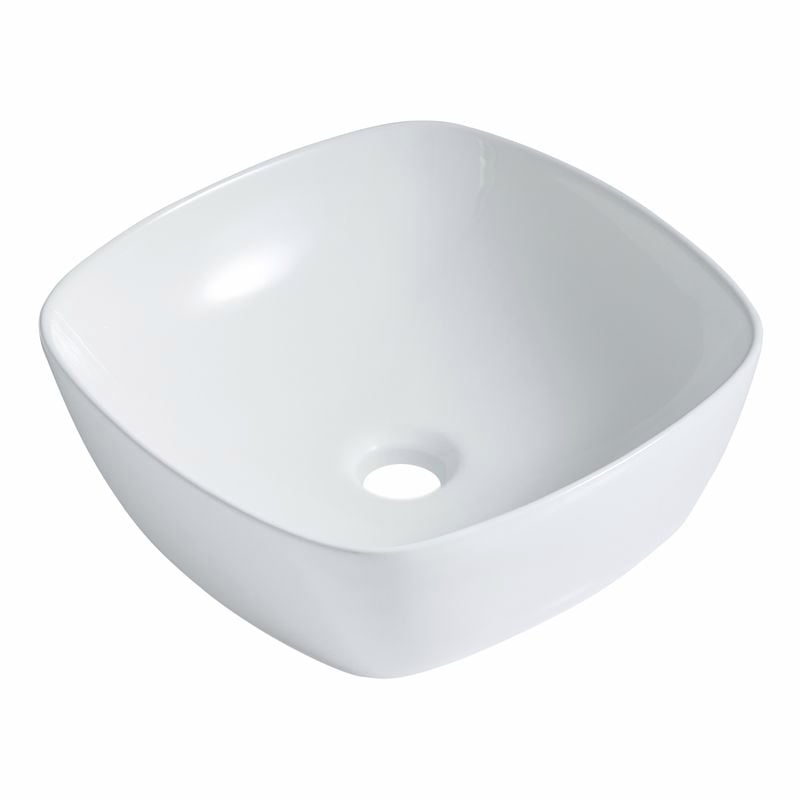 Resonance Gloss White Square Above Counter Basin