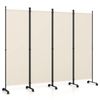 Costway 4-Panel Room Divider 1.7×2.2m Wall Partition Stand