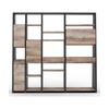 Modern Furniture BARON Display Unit 230cm - Warm Oak & Black