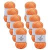 10pk Malli Super Blend Basic Crochet Knitting Yarn 8ply 100g 16x9cm Cantaloupe