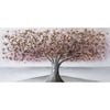 P&P Purple Tree Hand Painting Picture - Elegant Modern Wall Art for Living Room, Bedroom & Office Decor 120x60cm