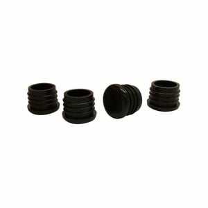 Surface Gard 22mm Black Round Internal Plastic Chair Tips - 4 Pack
