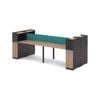 Modern Furniture LENNON 4 SEAT WORKSTATION - Kaldi Grey Blue