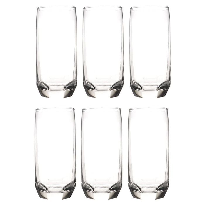 6pc Artcraft Sapphire Hi-Ball Juice/Wine Drinking Glass Drinkware 385ml Clear