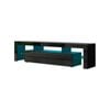 160cm Black Modern TV Stand RGB Functionality