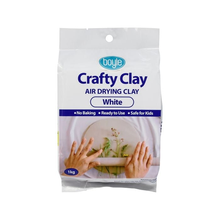Boyle 1kg White Air Drying Crafty Clay