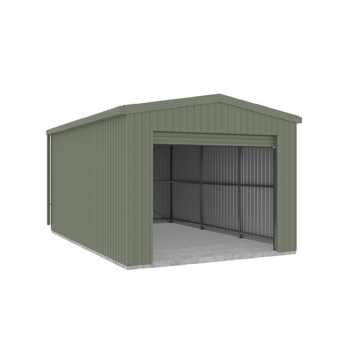 Absco 3.7 x 6.0 x 3.2m Pale Eucalypt Single Roller Door Garage