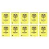 10x Spirax 585 Graph Spiral Book A4 School Stationery 30 Pages 5mm Square Yellow