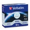 5PK Verbatim M-Disc BDXL 100GB 4x Speed Blank Disc Data Storage w/ Jewel Case