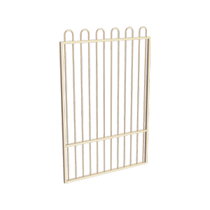 ProtectorAl 800 - 1200 x 1800mm Primrose Aluminium Pool Gate Loop Top With Mid Rail