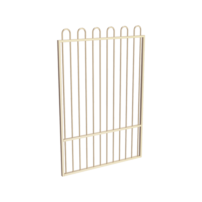 ProtectorAl 800 - 1200 x 1800mm Primrose Aluminium Pool Gate Loop Top With Mid Rail
